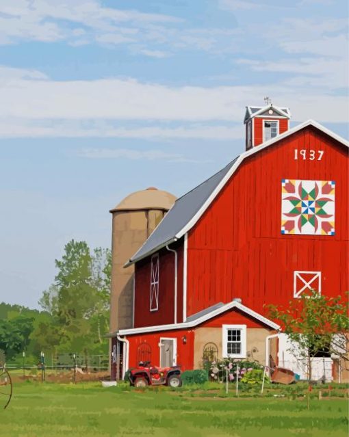 Barn Quilt Paint By Numbers