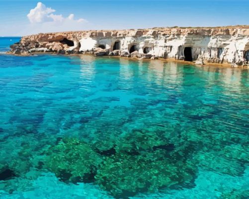 Cape Greco Sea Paint By Numbers