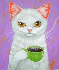 Cats And Coffee Paint By Numbers