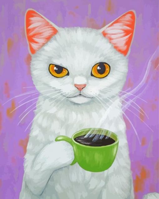 Cats And Coffee Paint By Numbers