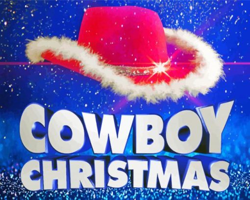 Cowboy Christmas Art Paint By Numbers