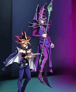 Dark Magician Yu Gi Oh Paint By Numbers