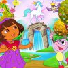 Dora The Explorer Animation Paint By Numbers