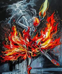 Fire Ballet Art Paint By Numbers
