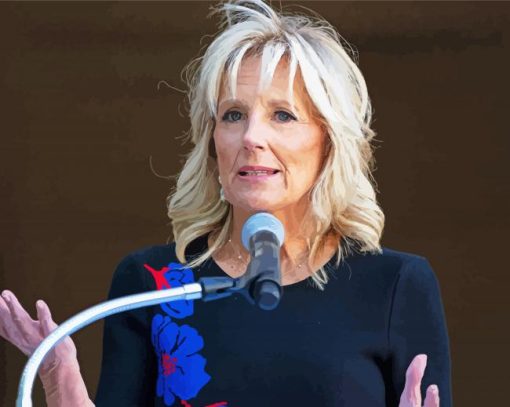 First Lady Jill Biden Paint By Numbers