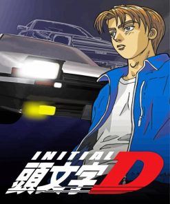 Initial D Anime Poster Paint By Numbers