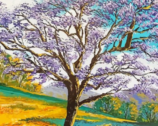 Jacaranda Tree Paint By Numbers