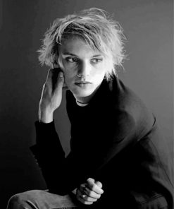 Jamie Campbell Bower Black And White Paint By Numbers