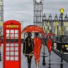 London Red Phone Box Paint By Numbers