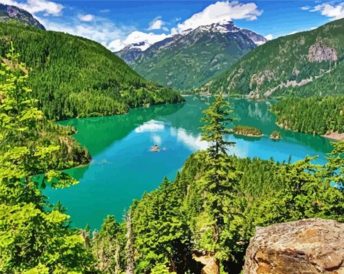 North Cascades National Park Paint By Numbers