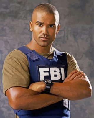 Shemar Moore FBI Character Paint By Numbers