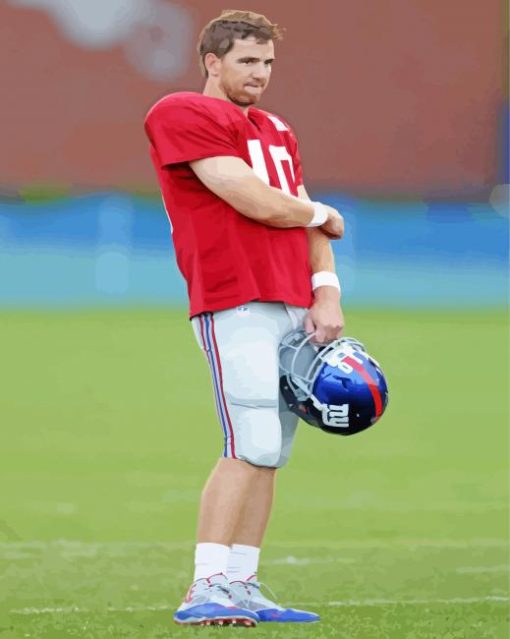 The American Player Eli Manning Paint By Numbers
