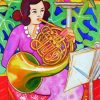 The French Horn Player Paint By Numbers