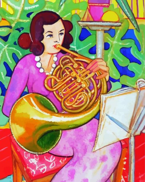 The French Horn Player Paint By Numbers
