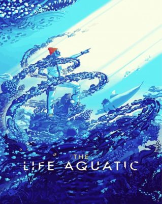 The Life Aquatic Poster Art Paint By Numbers