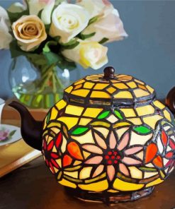Victorian Teapot Lamp Paint By Numbers
