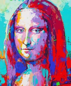 Aesthetic Abstract Mona Lisa Paint By Numbers