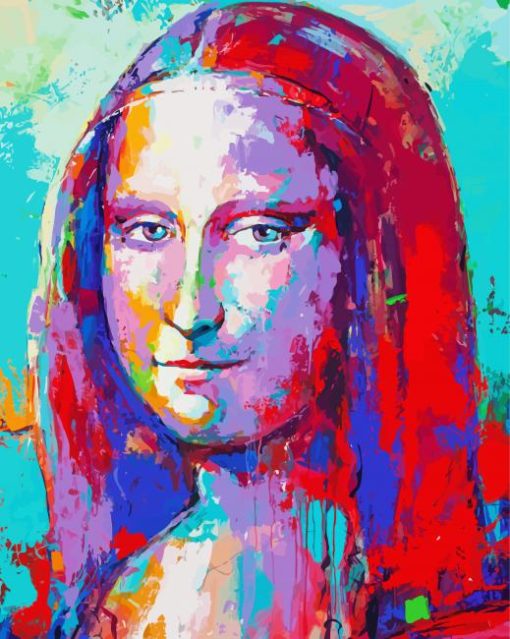 Aesthetic Abstract Mona Lisa Paint By Numbers