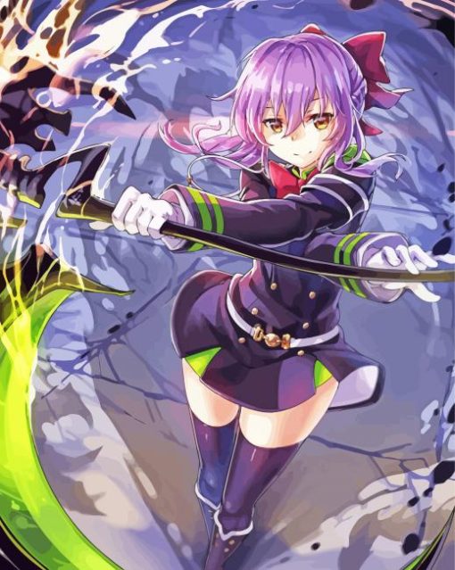 Aesthetic Seraph Of the End Anime Character Paint By Numbers