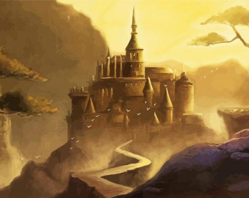 Cool Mythical Castle Paint By Numbers