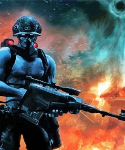 Cool Rogue Trooper Paint By Numbers