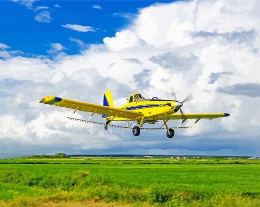 Crop Duster Plane Paint By Numbers