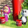 Masha And The Bear Paint By Numbers