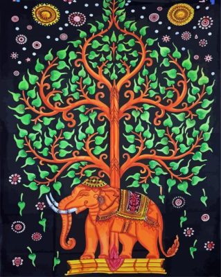 Elephant Tree Of Life Paint By Numbers