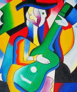 Guitarist Abstract Picasso Paint By Numbers