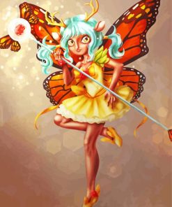 Magic Fairy Butterfly Paint By Numbers