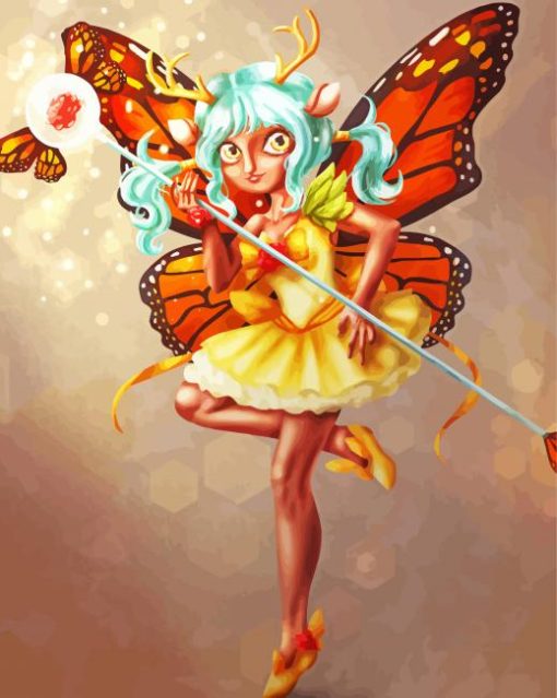 Magic Fairy Butterfly Paint By Numbers