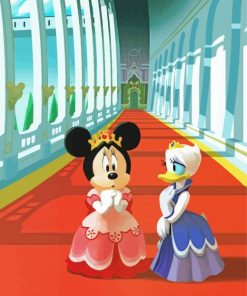 Minnie Mouse And Daisy Princesses Paint By Numbers
