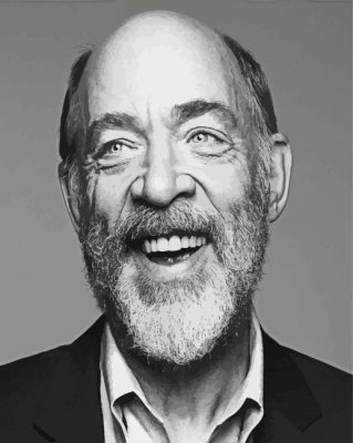 Monochrome J.k Simmons Paint By Numbers