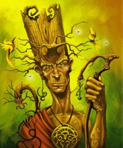 Old Tree Man Art Paint By Numbers