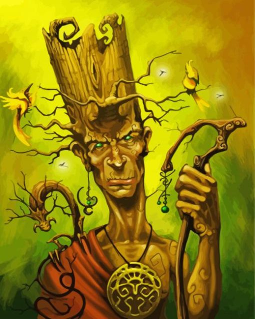 Old Tree Man Art Paint By Numbers