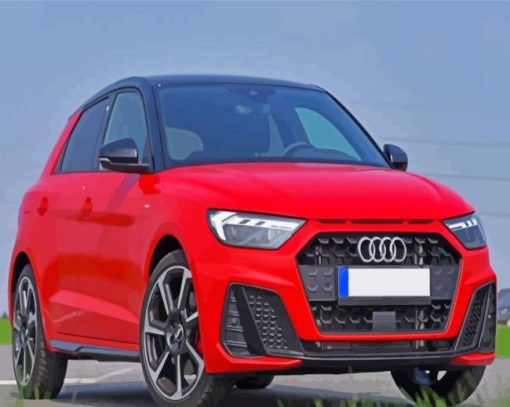 Red Audi A1 Paint By Numbers