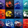 The NFL Helmets Paint By Numbers