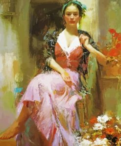 Vintage Lady By Pino Daeni Paint By Numbers