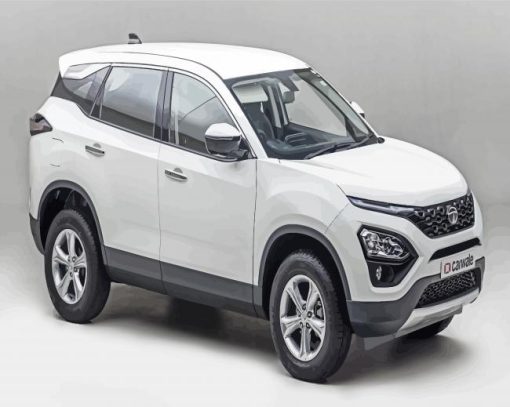 White Tata Harrier Paint By Numbers