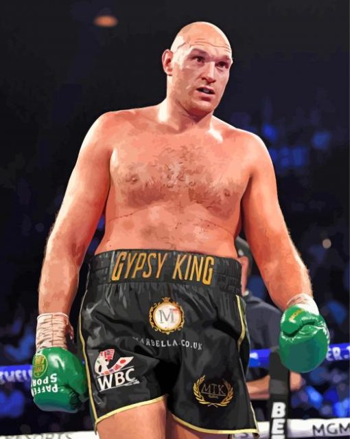 The Boxer Tyson Fury Paint by numbers