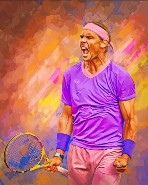 Rafael Nadal Player Paint By Numbers