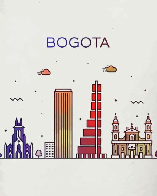 Bogota City In Colombia Paint By Numbers