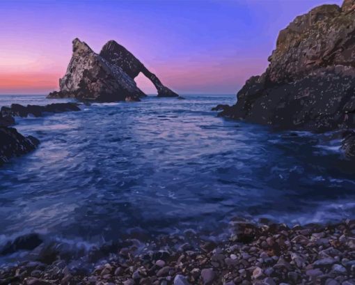 Bow Fiddle Rock In Scotland Paint By Numbers