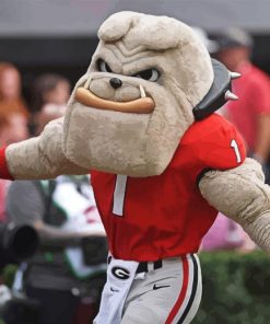 Georgia Mascot Paint By Numbers