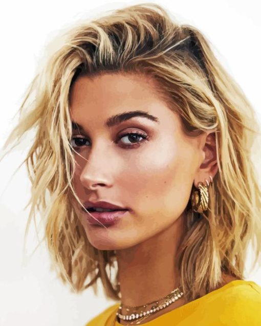 Hailey Bieber Paint By Numbers