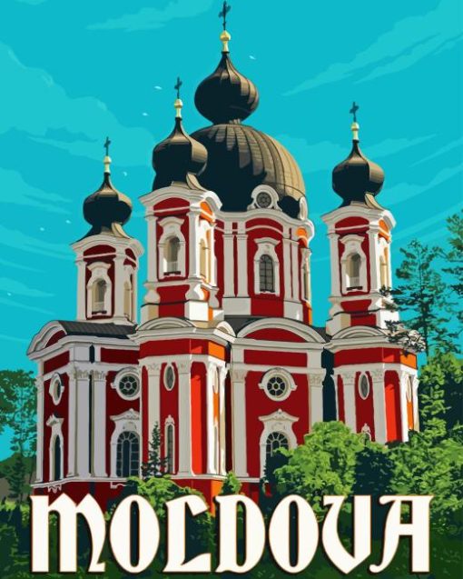 Moldova Country Poster Paint By Numbers