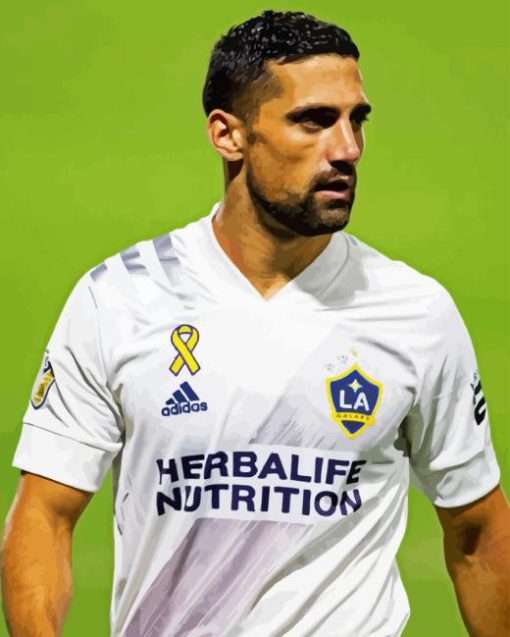 Sebastian Lletget Football Player Paint By Numbers