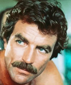 Young Tom Selleck Paint By Numbers