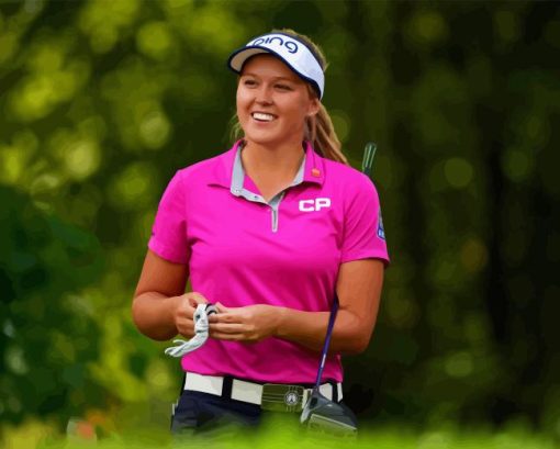 Brooke Henderson Canadian Golfer Paint By Numbers