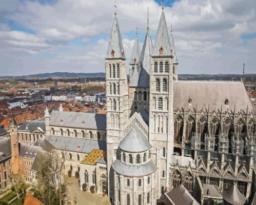 Cathedral of Our Lady In Tournai Paint By Numbers